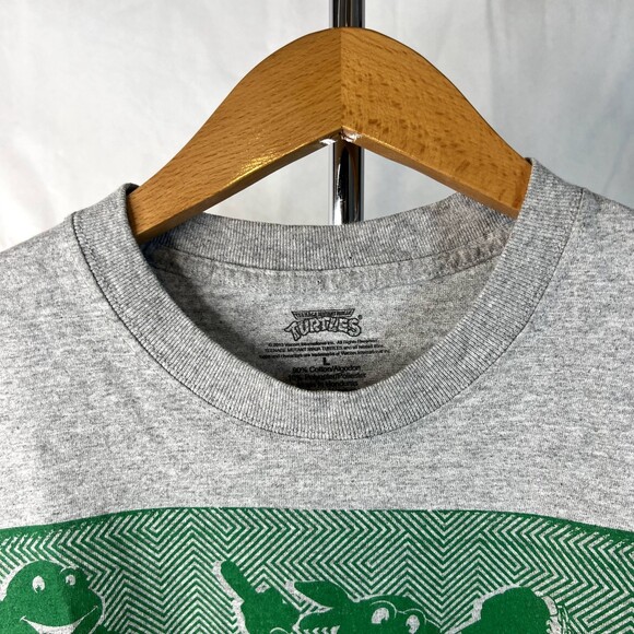 Teenage Mutant Ninja Turtles Gray Vintage Short Sleeve Tshirt Size Large - Picture 3 of 6